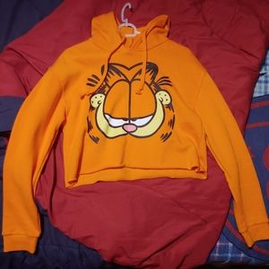 Neon Orange cropped sweatshirt